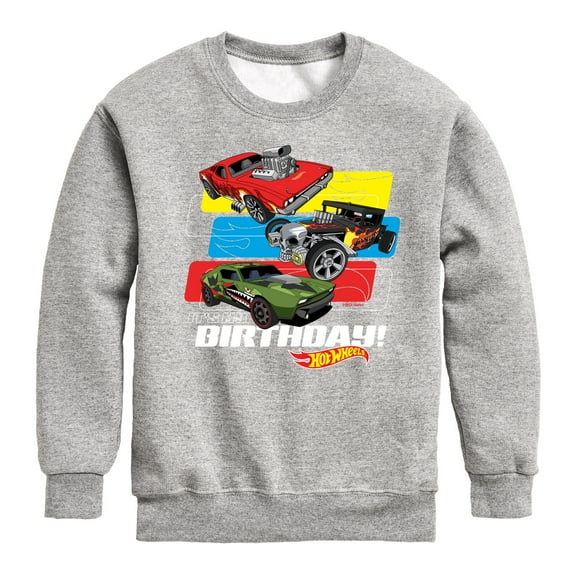 Hot Wheels - Its My Birthday - Toddler And Youth Crewneck Fleece Sweatshirt