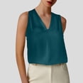 thumbnail image 2 of Top sin mangas con cuello en V para el verano: ropa informal/para actividades al aire libre, poliéster, fácil de cuidar, combina con vaqueros, tallas S-XL, 2 of 4