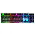 thumbnail image 3 of Gaming Keyboard and Mouse Combo, RGB Rainbow LED Backlit Keyboard, PC Gaming Keyboard Mechanical, 6 Changing Colors Mouse, USB Wired Keyboard Gaming for Windows Computer PC Gamer Laptop Office Work, 3 of 5