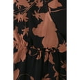 thumbnail image 3 of Principles Womens Floral Mock Wrap Petite Top, 3 of 4