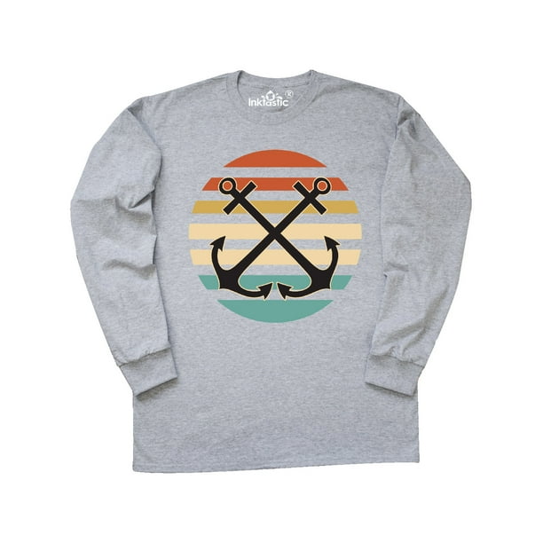 Inktastic Inktastic Anchor Nautical Sailing Gift Adult Long Sleeve T Shirt Male Walmart Com Walmart Com
