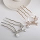 thumbnail image 4 of Jumpingount 2 unids/set peine para el cabello fácil de perlar para el cabello de boda accesorios delicados para el cabello para mujeres moda plata Type1 NO1, 4 of 6