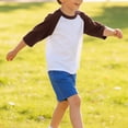 thumbnail image 5 of Coerni Toddler Kids Baseball Raglan T-Shirt 3/4 Sleeve Crewneck Tees Baby Boys Girls Jersey Sweatshirt Summer Athletic Casual, 5 of 7