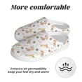thumbnail image 6 of Fotbe Dachshund Dog Puppy Pattern Women's Fuzzy Curly Fur Memory Foam Loafer Slippers Indoor Outdoor Slippers Winter Home Shoes-42/43, 6 of 7