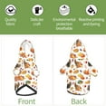 thumbnail image 5 of Goofa Thanksgiving Turkeys 1 Pattern Small Dog Sweater Hoodies Pet Grey Hooded Soft Fleece Sweatshirts with Pocket Fall Winter Puppy Cat Sweaters Warm Clothes-X-Large, 5 of 8