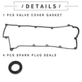 thumbnail image 6 of Unique Bargains Valve Cover Gasket No.2244123762/2244323001 for Hyundai Elantra 03-12 Cylinder Head Valve Seal Gasket, 6 of 7