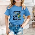 thumbnail image 2 of oqasdz Kids Graphic Letter Print T Shirt for Back To School Short Sleeve Tee Top Girls 100 Days of School Shirt Boys Breathable Cozy Performance Casual Outdoor, 2 of 4