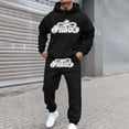 thumbnail image 2 of CONFREE Mens Tracksuit 2 Peice Sets Casual Men's Jogging Sweatsuit Set Graphic Y2K Pullover Hoodies Pants Athletic Sweat Suit for Men, 2 of 4
