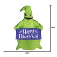 thumbnail image 5 of Halloween Airdorable Mini Yard Inflatables Disney NBC Oogie Boogie 15.35 in x 7.874 in x 18.50 in 0.57 lb, Indoor/Outdoor Décor, by Gemmy, 5 of 5