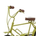 thumbnail image 3 of DecMode 19"W, 12"H Metal Vintage Bicycle Sculpture, Green, 3 of 7