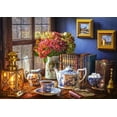 thumbnail image 2 of 500 Piece Jigsaw Puzzle, Tea Time, Classic interior, old fashioned furniture, oil lamp, beautiful vase, Adult Puzzles, Castorland B-53070, 2 of 5