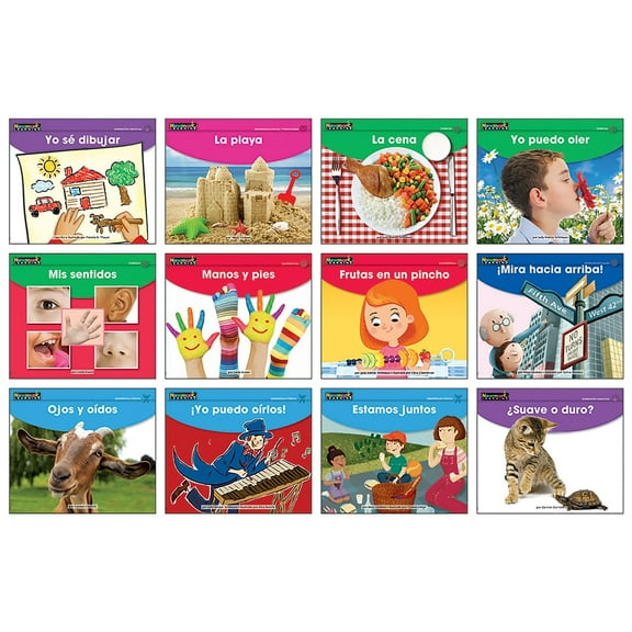 Newmark Learning Early Rising Readers My Five Senses Theme Set Spanish 12 Books (NL-6202)