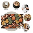 thumbnail image 6 of Autumn Placemat - Seamless Pattern Sticker Simple Lines Durable Mats 6PCS - 17.7x13 Inches Vector Illustrations Abstract Mats - Decoration for Home Office, 6 of 6
