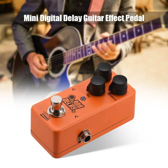 Twinote Compact Digital Delay Pedal with Warm Tone, True Bypass, and LED Indicator for Guitar Effects