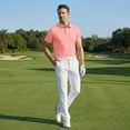 thumbnail image 6 of Evdexr Men's Polo Shirts Button Down Short Sleeve Shirts Summer 2026 Collared Casual Quick Dry Golf Tops Breathable Moisture Wicking T Shirts Pink L, 6 of 9