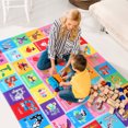 thumbnail image 2 of IMIKEYA Tapis de Sol pour Enfants Alphabet et Mots Tapis de Jeu d'Apprentissage Confortable Coussin Éducatif en Mousse pour, 2 of 8