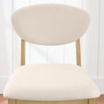 thumbnail image 5 of Best Choice Products Set of 2 Counter-Height Bar Stools, Armless W/Upholstered Seat Cushion & Backrest - Oak / Cream, 5 of 9