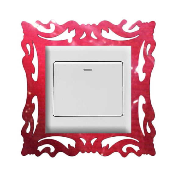 EGNMCR Wall Stickers, Cute Stickers 1PC Sticker Home Decor Wall Mirror Style Photo Frames For Shop Mirror Sticker