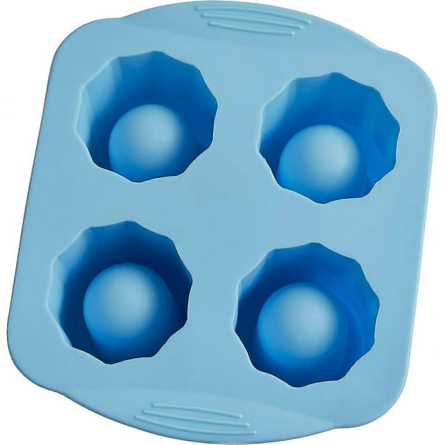 Silicone Shot Glass Mold for Resin & Frozen Whiskey Glass Ice Cubes Ice Tray 4 Nice 2 x 1.3 round Ice Cups -