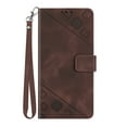 thumbnail image 3 of Mantto Flip Wallet Case for Samsung Galaxy S23 FE,with ID Credit Card Slots & Cash Pocket,Durable PU Leather Magnetic Clasp Folio Kickstand Shockproof Wrist Strap Phone Case for Women Men,Brown, 3 of 7