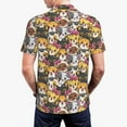 thumbnail image 3 of Balery Cute Cat Printed Men’s Short Sleeve Polo Shirt, Midweight Men's Shirt,Golf Polo shirts -Medium, 3 of 8
