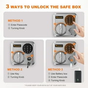 Bonsaii 1.8 Cubic Feet Safe Box Electronic Security Document Home Safe with Digital Keypad