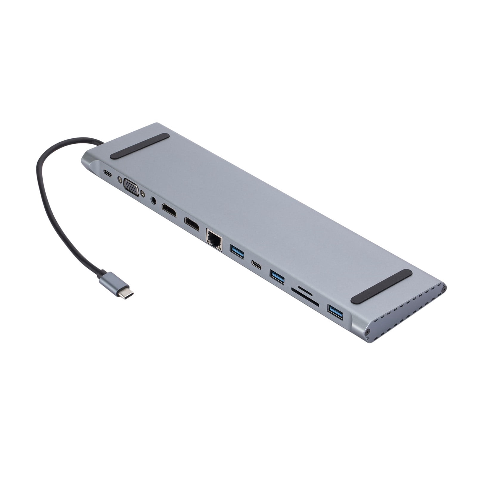 USB C Adapter For Laptop, Type C Dongle With 4K Port, Card Reader Slot, Data Port, 100W Charging, 2xUSB3.0 Port