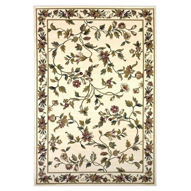 HomeRoots 353269 2 ft. 3 in. x 3 ft. 3 in. Polypropylene Ivory Area Rug
