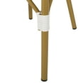 thumbnail image 7 of GDF Studio Brandy Outdoor French Bistro Chairs, Set of 4, Blue, White, and Bamboo Finish, 7 of 7