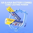 thumbnail image 3 of AAA Batteries and AA Batteries 80-Count Combo Pack,Include 40 AAA R03P+40 AA R6P Battery,1.5V Carbon Battery for Wireless Mouse Clock Remote Controls Flashlights (80-Count), 3 of 7