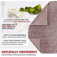 thumbnail image 3 of Silver Calcium Alginate Wound Dressings | Absorbent Non-adherent Sterile Dressing Pads | Gentle gauze with natural gel fibers for wound care, 3 of 4