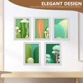 thumbnail image 4 of HLONK 5 Pcs Hanging Dual-purpose Decorative Picture Frame Pvc Transparent Photo 5pcs White (5*7 Inches (no Paper), 4 of 6