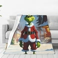 Grinch Blanket Super Soft Throw Blanket Lightweight Blanket for Men
