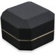 thumbnail image 2 of Caja de lujo para anillos, caja cuadrada de terciopelo para anillos de boda, caja de regalo con luz LED para propuesta de matrimonio, compromiso o boda, color negro., 2 of 5