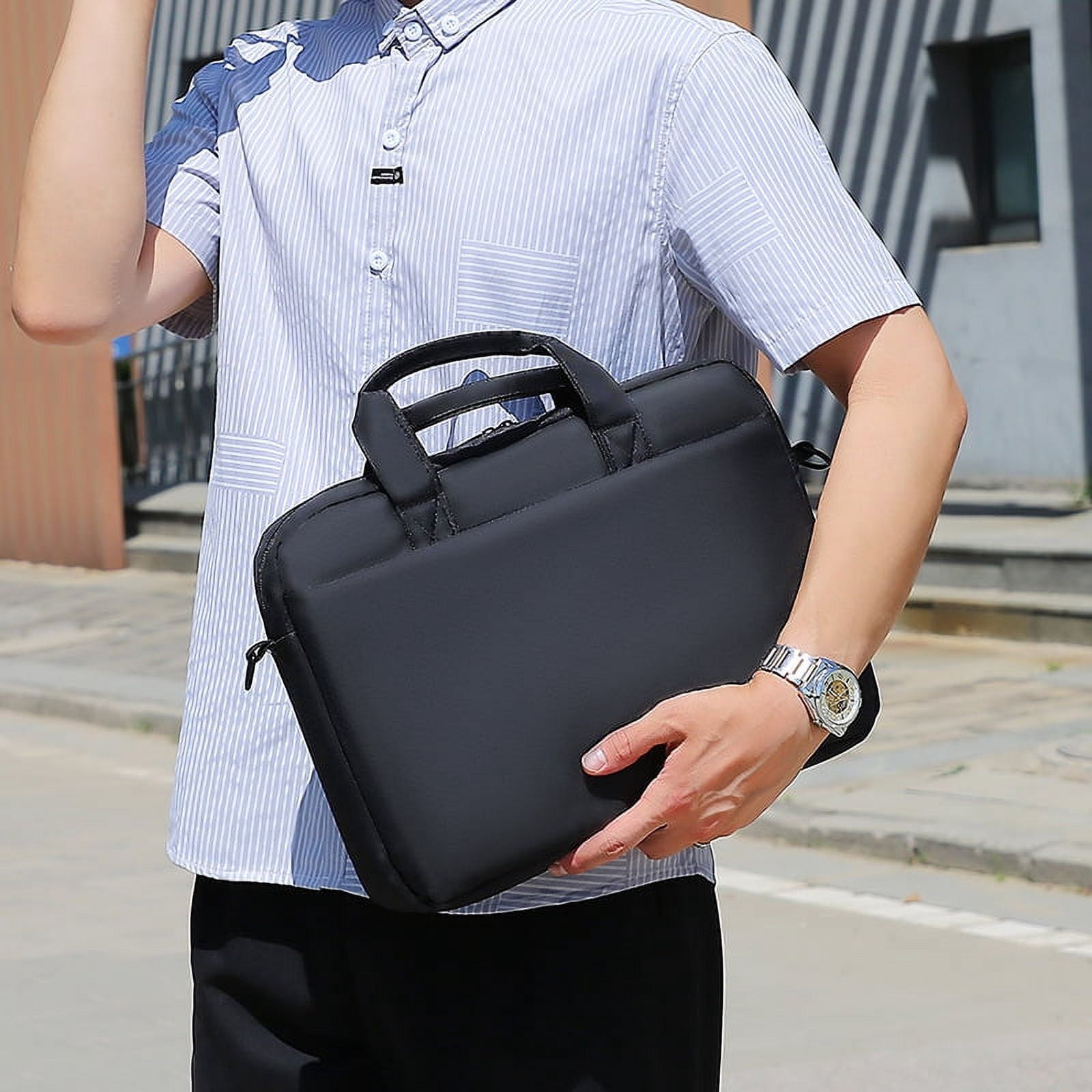 RETON Business Laptop Bag, Protective Laptop Shoulder Bag Compatible with 15.6-16.1inch Notebook, Large Capacity Computer Bag Waterproof  Briefcase,Gray