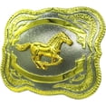 thumbnail image 2 of Moranse Religion Cross Cowboy Kneeling Prayer And Horse Design Belt Buckles, 2 of 6