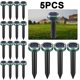 thumbnail image 5 of JShteea 4 Uds. Repelente Ultrasónico Solar Ratones Disuasorio Espantapájaros para Jardín Granja, 5 of 7