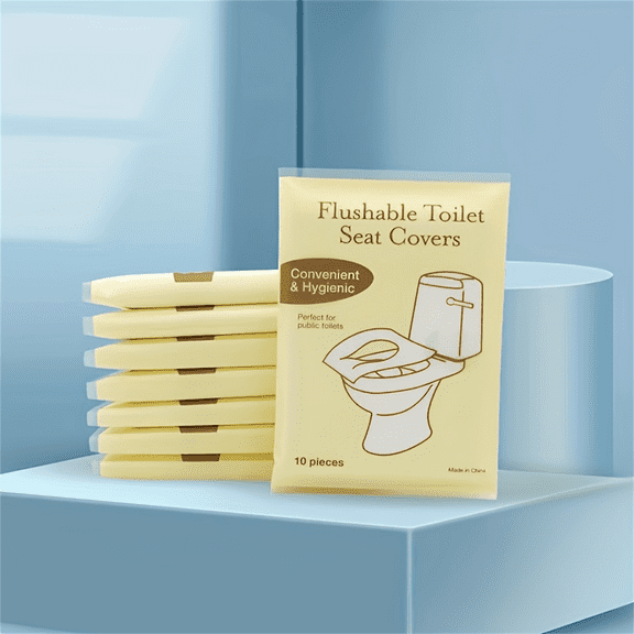 30Pcs Toilet Seat Covers Disposable Paper Hygienic Flushable Travel Pocket