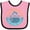 Pink and Black, variant on Inktastic Fort Myers Beach Florida Vacation Boys or Girls Baby Bib