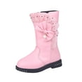 thumbnail image 2 of AOOCHASLIY Black and Friday Kids Shoes Fall/Winter New Girls' Boots Plush Warm Cotton High Sleeve Princess Long Boots, 2 of 5