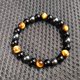 thumbnail image 2 of 1PCS hinchazón tobillera negro para los hombres tobillo pulsera ajustable imán tobillera de piedra natural, 2 of 3