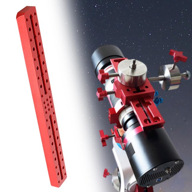 Placa de cola de milano Abrazadera de cola de milano Accesorios de soporte Telescopio astronómico Trípode universal Ota Abrazadera de metal Ranura de 355 mm