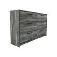 thumbnail image 3 of Signature Design by Ashley Baystorm 6 Drawer Double Dresser in Smokey Gray, 3 of 5
