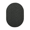 thumbnail image 1 of Furnish My Place Indoor Floor Rug - 5 ft. x 8 ft. Oval, Black, Distressed, Area Rug for Bedrooms, Hallways, Living Rooms, 1 of 5