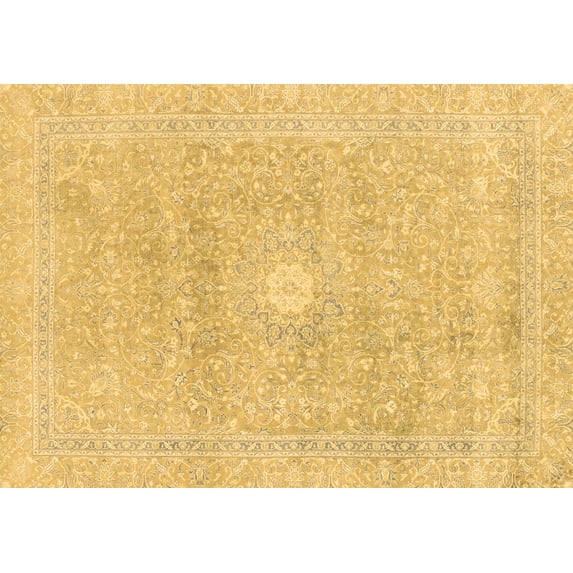 Ahgly Company Indoor Rectangle Abstract Brown Modern Area Rugs, 6' x 9'
