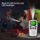 thumbnail image 4 of Walkie Talkies Erelis de largo alcance, 5 millas, 22 canales FRS, plateados, 4 of 7