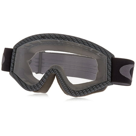 Oakley L-Frame Graphic Frame MX Goggles (Carbon Fiber/Clear Lens Glasses, One Size) Carbon Fiber