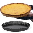 thumbnail image 3 of Non-stick Pie Pan, Removable Bottom, Pie Pan, Round Pie Quiche Pan, 3 of 5