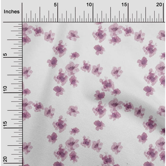 oneOone Cotton Jersey Wine Fabric Flower Watercolor Quilting Supplies Print Sewing Fabric By The Yard 58 Inch Wide