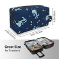 thumbnail image 4 of Goofa Space Dinosaur Printed Toiletry Bag with Handle,Large Capacity Travel Makeup Cosmetic Bag for Women, Carry on Airport Airline Compliant Bag, 4 of 9